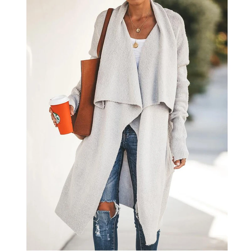 Kayotuas Women Jacket Autumn Fashion Cardigans Clothes Casual Loose Knitted Kniwear Clothing Solid Color Coats Lapel Streetwear 
Kayotuas Women Jacket Autumn Fashion Cardigans Clothes Casual Loose Knitted Kniwear Clothing Solid Color Coats Lapel Streetwear