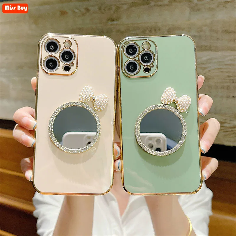 Fashion 6D Plating Mirror Bowknot Phone Case For iPhone 13 11 12 Pro Max 13 12 Mini X XR XS MAX 7 8 6 6s Plus SE 2020 Slim Cover
Fashion 6D Plating Mirror Bowknot Phone Case For iPhone 13 11 12 Pro Max 13 12 Mini X XR XS MAX 7 8 6 6s Plus SE 2020 Slim Cover