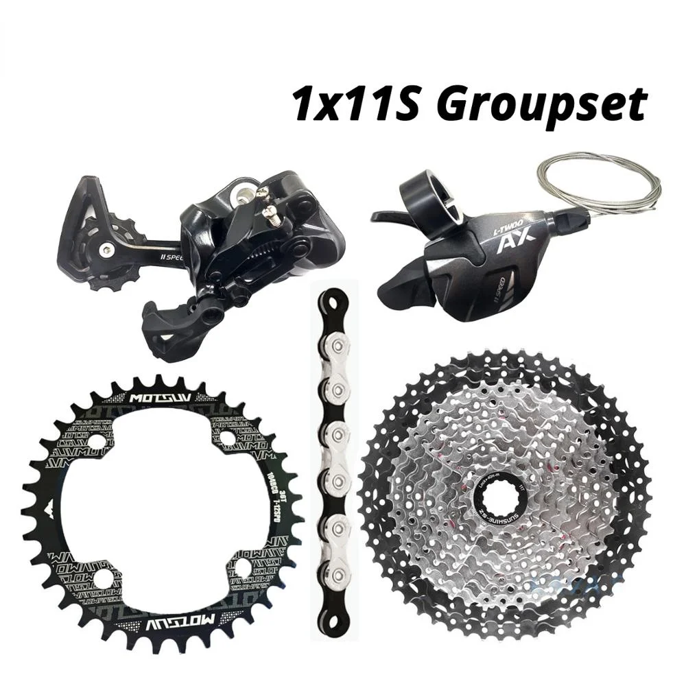 1X11S 11S 11 Speed Groupset shift lever rear derailleur KMC X11 SUNSHINE Cassette 46T 50T 52T MOTSUV Chainring 32-38T
1X11S 11S 11 Speed Groupset shift lever rear derailleur KMC X11 SUNSHINE Cassette 46T 50T 52T MOTSUV Chainring 32-38T