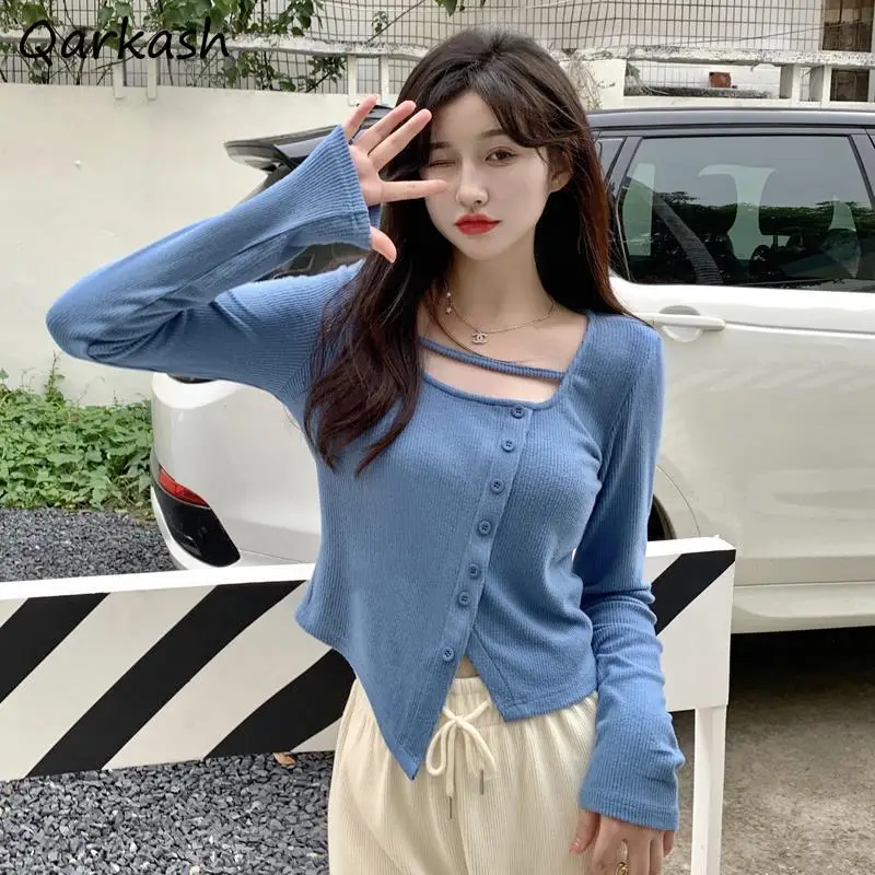 Pullovers Women Slim Sexy Inside Korean Version Sweater Solid Female Preppy Style Tender Knit Crops Simple Classy Aesthetic Ropa
Pullovers Women Slim Sexy Inside Korean Version Sweater Solid Female Preppy Style Tender Knit Crops Simple Classy Aesthetic Ropa