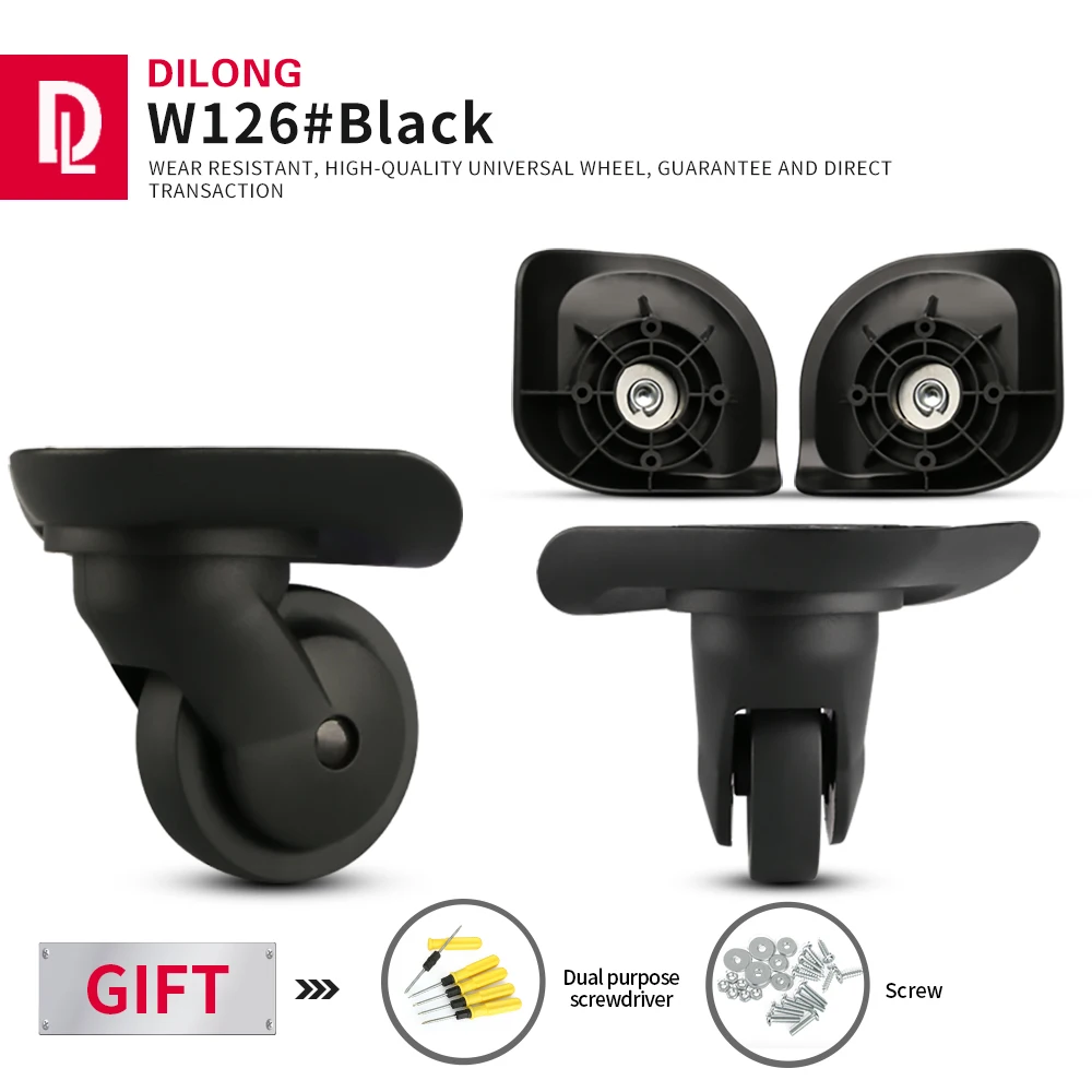 DILONG Hangsheng A - 38 Travel Luggage Accessories Universal Wheel Case Bag Replacement Parts Flexible Trolley Double Wheels 
DILONG Hangsheng A - 38 Travel Luggage Accessories Universal Wheel Case Bag Replacement Parts Flexible Trolley Double Wheels