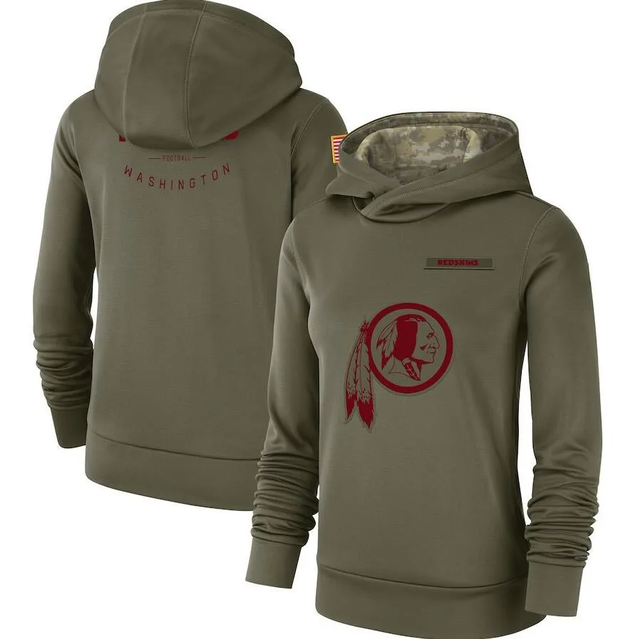 Washington Women's Salute to Service Redskins Team Logo Performance Pullover Olive Hoodie
Washington Women's Salute to Service Redskins Team Logo Performance Pullover Olive Hoodie