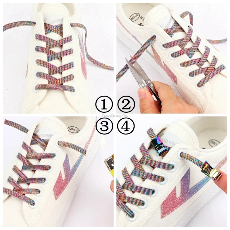 Magnetic Lock No tie Shoe laces Rainbow Elastic Shoelaces for Sneakers Shoelace Kids Adult Lazy Laces One Size Fits All Shoes
Magnetic Lock No tie Shoe laces Rainbow Elastic Shoelaces for Sneakers Shoelace Kids Adult Lazy Laces One Size Fits All Shoes