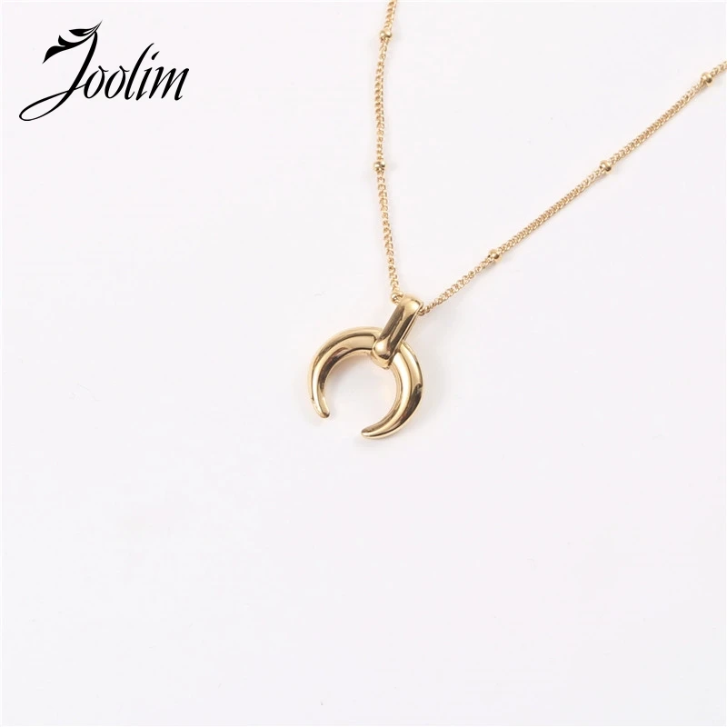 Joolim High End PVD Plated Fashionable Fold Wear Horn Pendant Neklace Wholesale Drop Shipping Supplier
Joolim High End PVD Plated Fashionable Fold Wear Horn Pendant Neklace Wholesale Drop Shipping Supplier