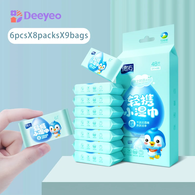 Влажные салфетки Deyo, для взрослых и детей, для ухода за кожей, инструменты для рук и рта, портативное дорожное мини-полотенце, 9 пакетов
Влажные салфетки Deyo, для взрослых и детей, для ухода за кожей, инструменты для рук и рта, портативное дорожное мини-полотенце, 9 пакетов
