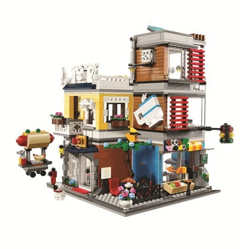 IN STOCK NO BOX 3 in 1 spelling pet shop and cafe, bank, market street Christmas gift support drop shipping 985PCS
IN STOCK NO BOX 3 in 1 spelling pet shop and cafe, bank, market street Christmas gift support drop shipping 985PCS