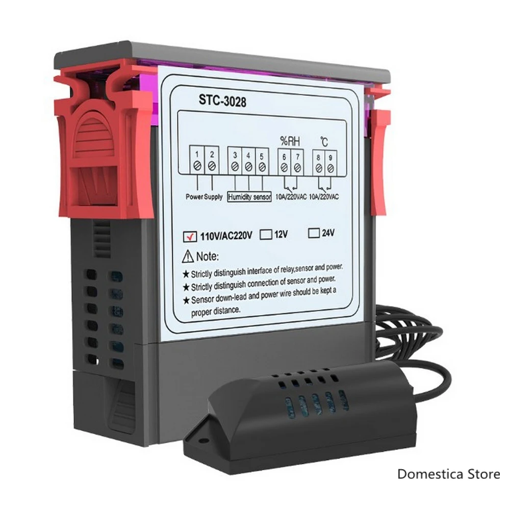 STC-3028 Digital Temperature And Humidity Controller Thermostat Humidistat Thermometer Hygrometer Control Switch Household
STC-3028 Digital Temperature And Humidity Controller Thermostat Humidistat Thermometer Hygrometer Control Switch Household