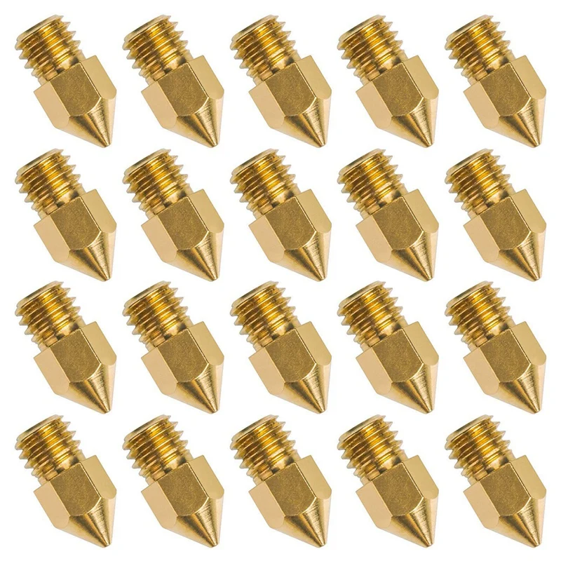 100Pcs MK8 Nozzle 0.4Mm MK8 Nozzle Threaded 1.75Mm Filament Head Brass Nozzles for 3D Printer Parts
100Pcs MK8 Nozzle 0.4Mm MK8 Nozzle Threaded 1.75Mm Filament Head Brass Nozzles for 3D Printer Parts
