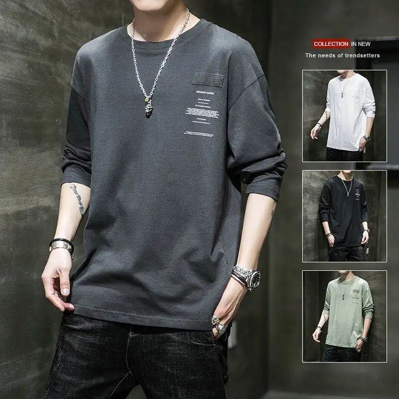 New Fashion Men Autumn Long Sleeve T-shirts Cotton Printing Oversize O-neck Casual Loose Tee Shirt Men Tops
New Fashion Men Autumn Long Sleeve T-shirts Cotton Printing Oversize O-neck Casual Loose Tee Shirt Men Tops