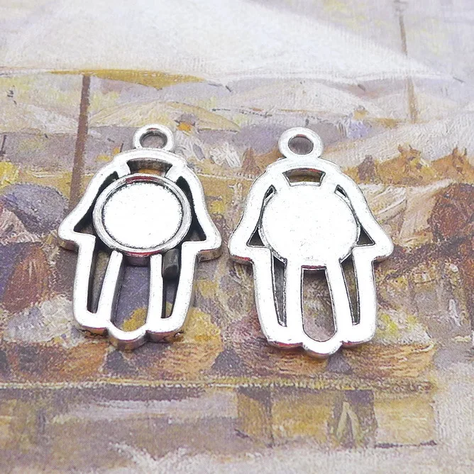 6pcs/Lot 22x32x10mm New Arrival Palm Alloy Charms Antique Silver Color Pendants for DIY Jewelry Making Charm
6pcs/Lot 22x32x10mm New Arrival Palm Alloy Charms Antique Silver Color Pendants for DIY Jewelry Making Charm