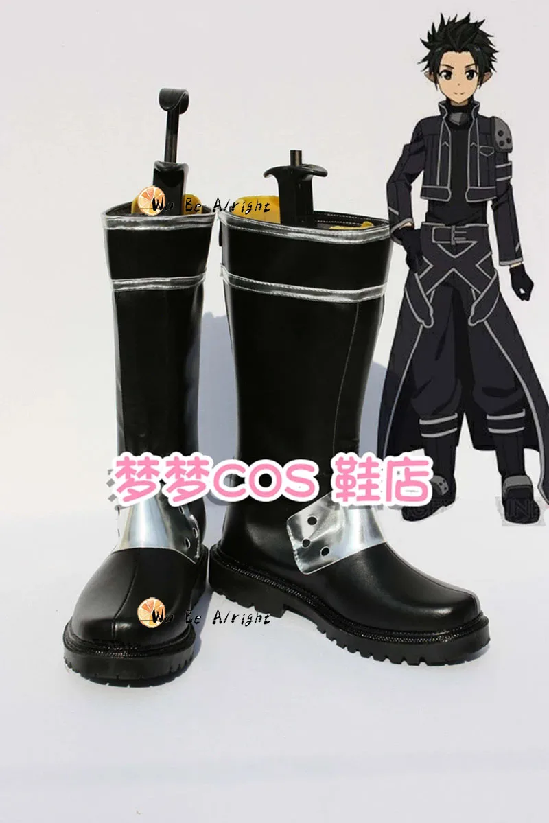 Sword Art Online Kirigaya Kazuto Kirito Cosplay Shoes long black Boots For Christmas Halloween Festival Custom Made
Sword Art Online Kirigaya Kazuto Kirito Cosplay Shoes long black Boots For Christmas Halloween Festival Custom Made