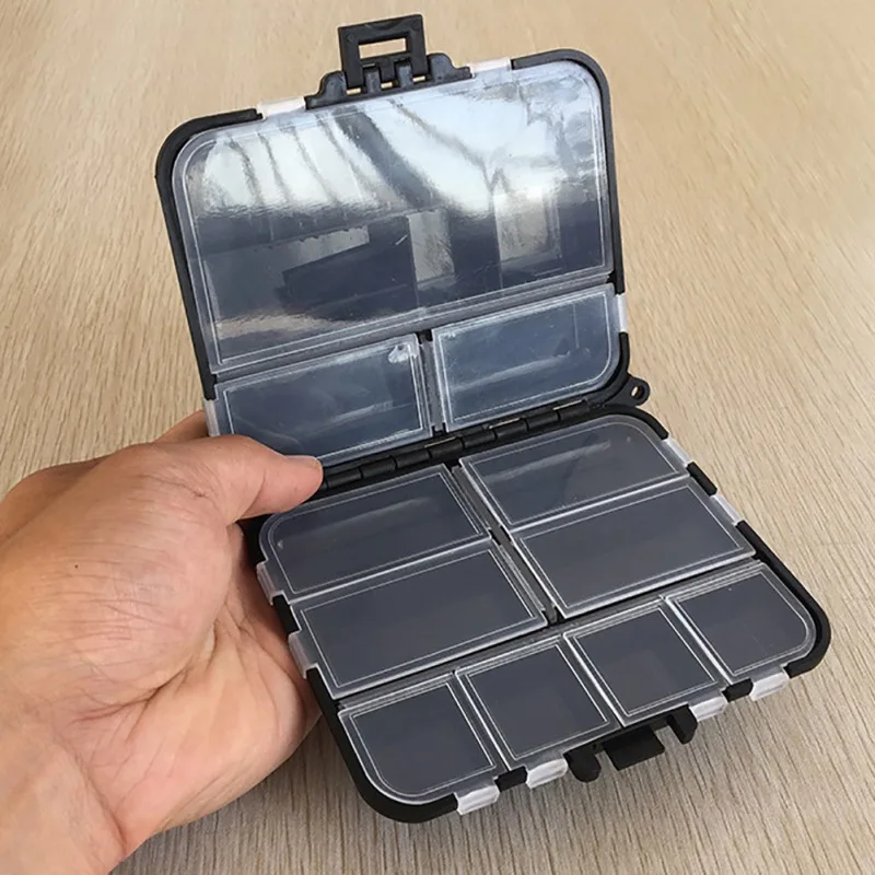 New 10 Compartments Pouch Storage Box Transparent Fishing Lure Square Fishing Box Spoon Hook Lure Tackle Box Fish Accessory Box
New 10 Compartments Pouch Storage Box Transparent Fishing Lure Square Fishing Box Spoon Hook Lure Tackle Box Fish Accessory Box