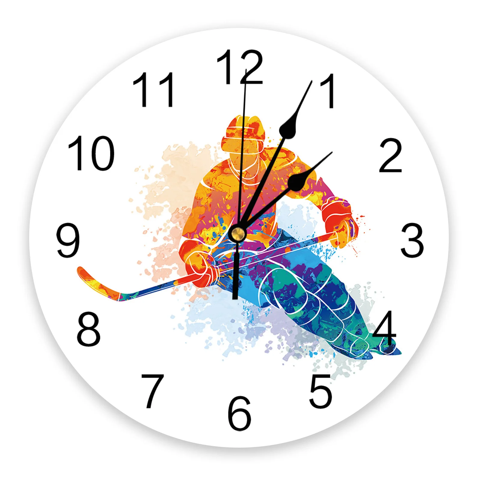 Watercolor Sport Hockey Player Wall Clock Home Decor Bedroom Silent Oclock Watch Wall Digital Clock Wall Clock Modern Design
Watercolor Sport Hockey Player Wall Clock Home Decor Bedroom Silent Oclock Watch Wall Digital Clock Wall Clock Modern Design