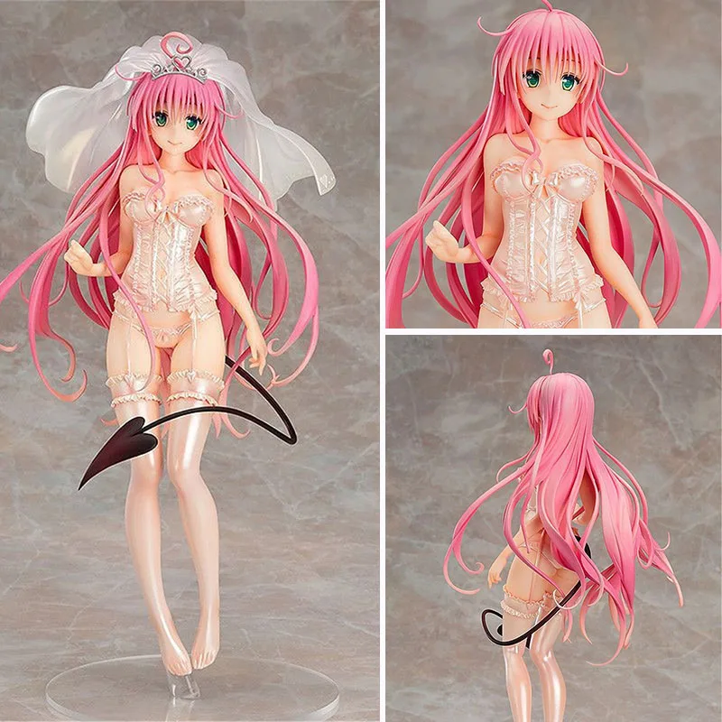 Anime To love Ru Darkness.LaLa Satalin Underwear Wedding Dress VER. PVC Action Figure Collection Model Toys For Gifts 26cm
Anime To love Ru Darkness.LaLa Satalin Underwear Wedding Dress VER. PVC Action Figure Collection Model Toys For Gifts 26cm