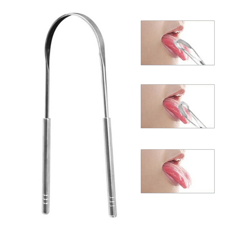 Tongue Scraper Stainless Steel Oral Tongue Cleaner Brush Fresh Breath Cleaning Coated Tongue Toothbrush Oral Hygiene Care Tools
Tongue Scraper Stainless Steel Oral Tongue Cleaner Brush Fresh Breath Cleaning Coated Tongue Toothbrush Oral Hygiene Care Tools