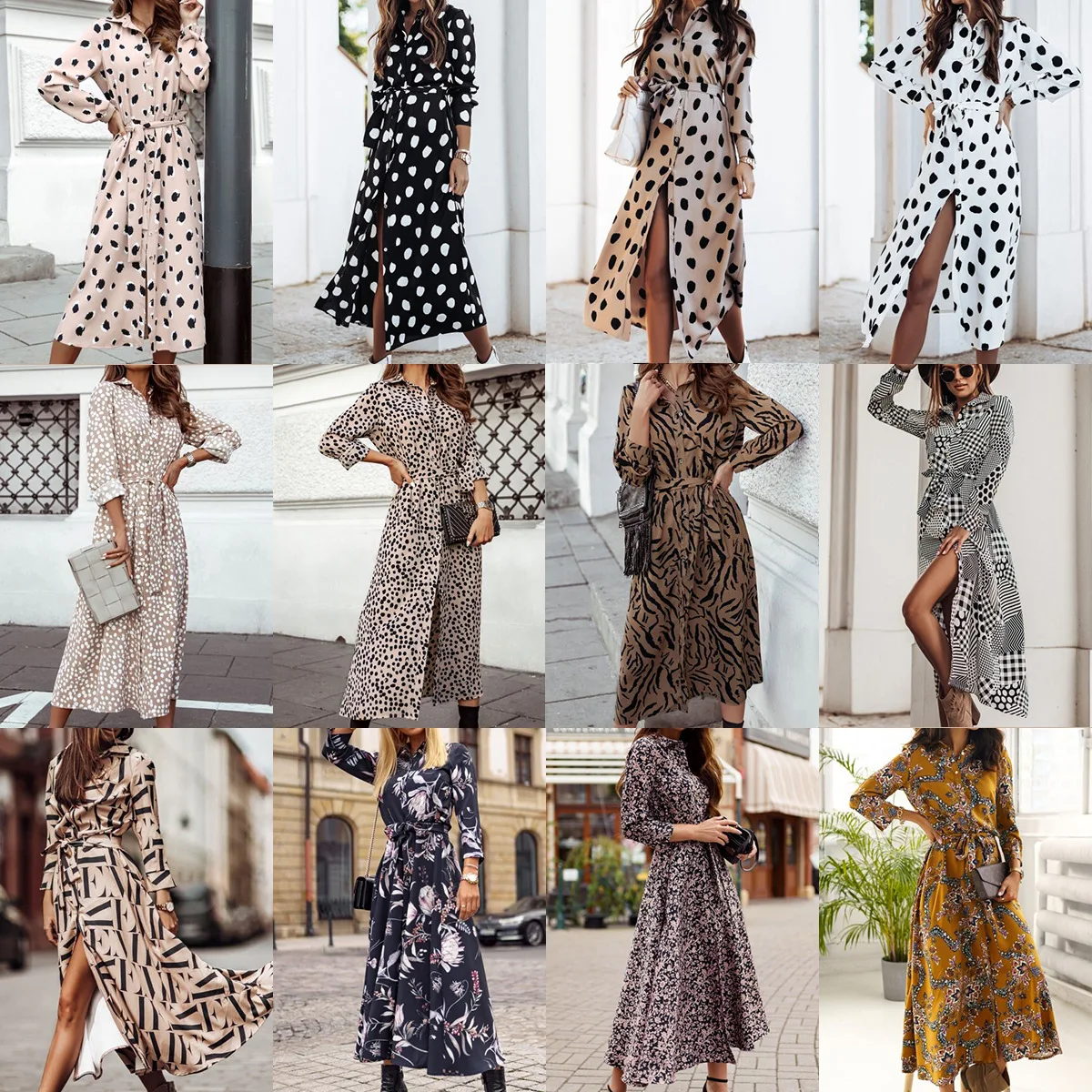Spring Dress Women Elegant Office Ladies dress Dot Print Long Sleeve Turn-down Collar Single Breasted Party Dress 2022 Vestidos
Spring Dress Women Elegant Office Ladies dress Dot Print Long Sleeve Turn-down Collar Single Breasted Party Dress 2022 Vestidos