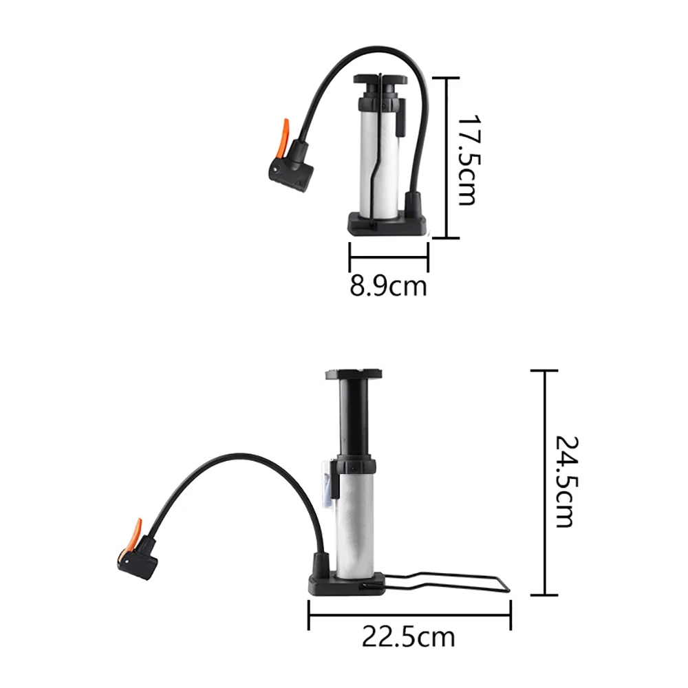 Foot Pump Bike Pump Cycling Inflator Foot Cycling Air Pump Ball Toy Tire Inflator High Pressure Bicycle Pump Cycling Equipment
Foot Pump Bike Pump Cycling Inflator Foot Cycling Air Pump Ball Toy Tire Inflator High Pressure Bicycle Pump Cycling Equipment