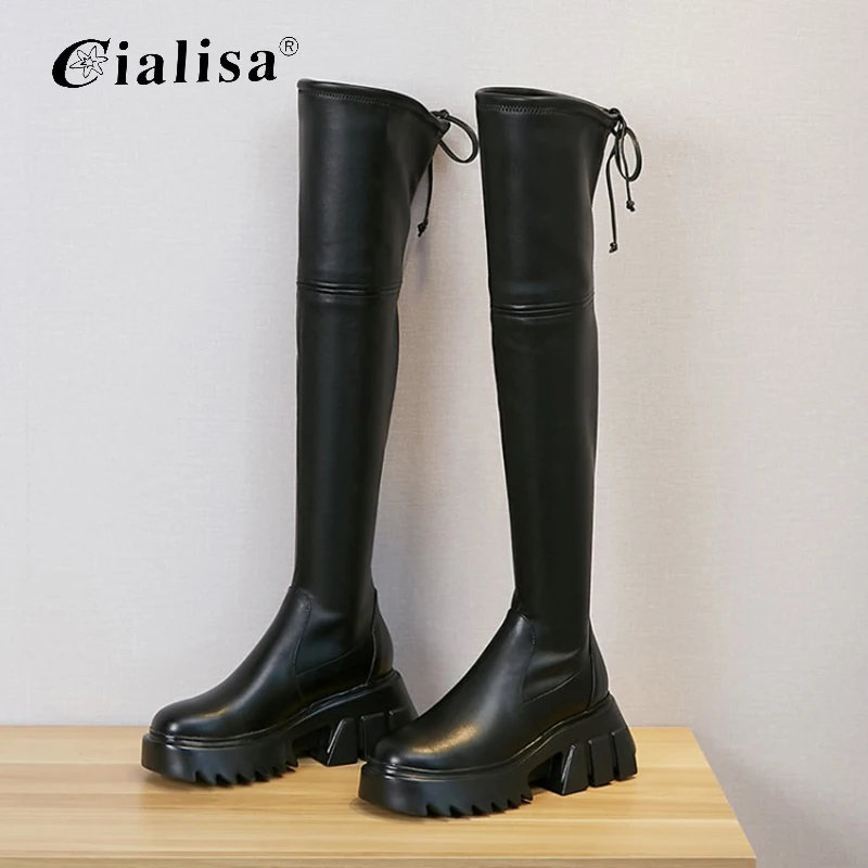 Kanseet High Boots Women Round Toe Autumn HIgh Heels Platform Shoes 2020 Newest Genuone Leather Slim Sexy Over Knee Boots
Kanseet High Boots Women Round Toe Autumn HIgh Heels Platform Shoes 2020 Newest Genuone Leather Slim Sexy Over Knee Boots