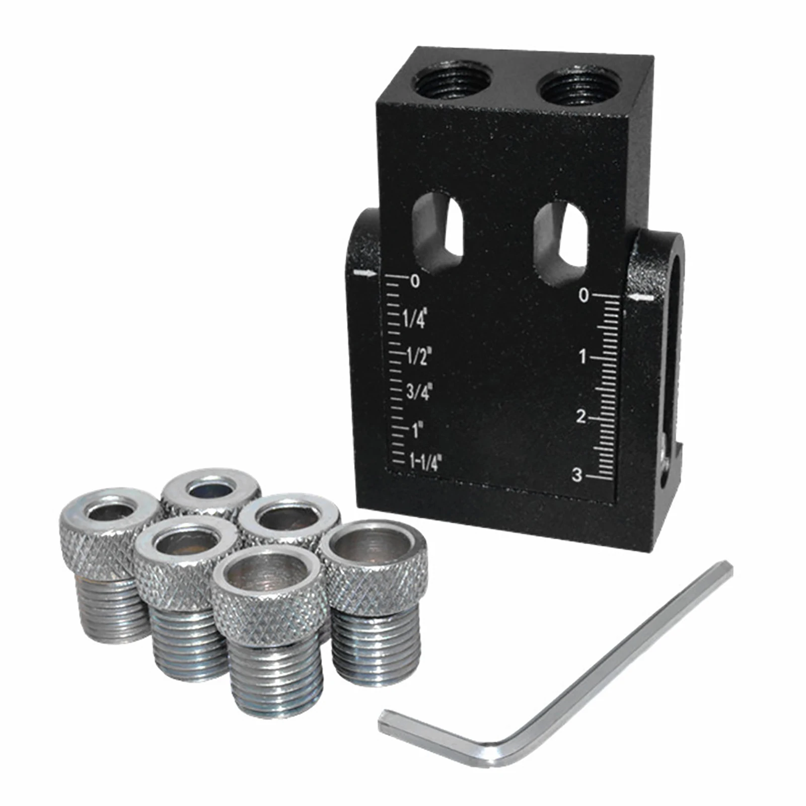 8pcs Portable DIY Pocket Hole Jig Kit Aluminum Alloy Woodworking Tool Carpentry Wrench Punch Locator Adjustable 15 Degree
8pcs Portable DIY Pocket Hole Jig Kit Aluminum Alloy Woodworking Tool Carpentry Wrench Punch Locator Adjustable 15 Degree