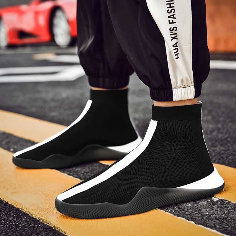 Men's shoes spring net red high-top canvas casual sports shoes black cloth shoes men's stretch lazy socks tide shoes
Men's shoes spring net red high-top canvas casual sports shoes black cloth shoes men's stretch lazy socks tide shoes