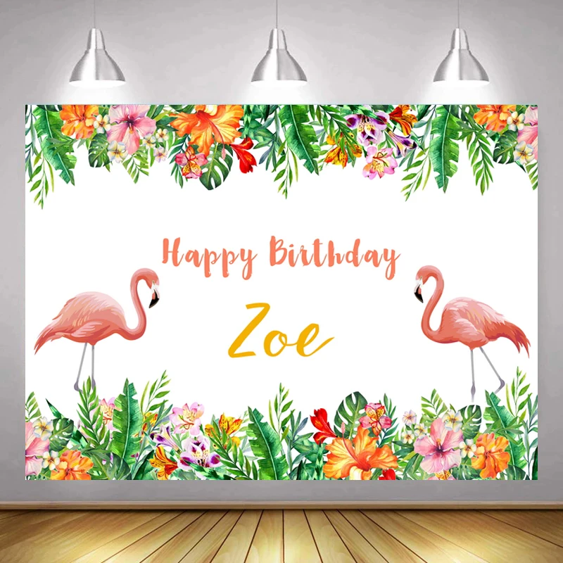 Happy Birthday Flamingo Photography Backgrounds Newborn Baby Shower Summer Customize Tropical Photo Backdrops 
Happy Birthday Flamingo Photography Backgrounds Newborn Baby Shower Summer Customize Tropical Photo Backdrops