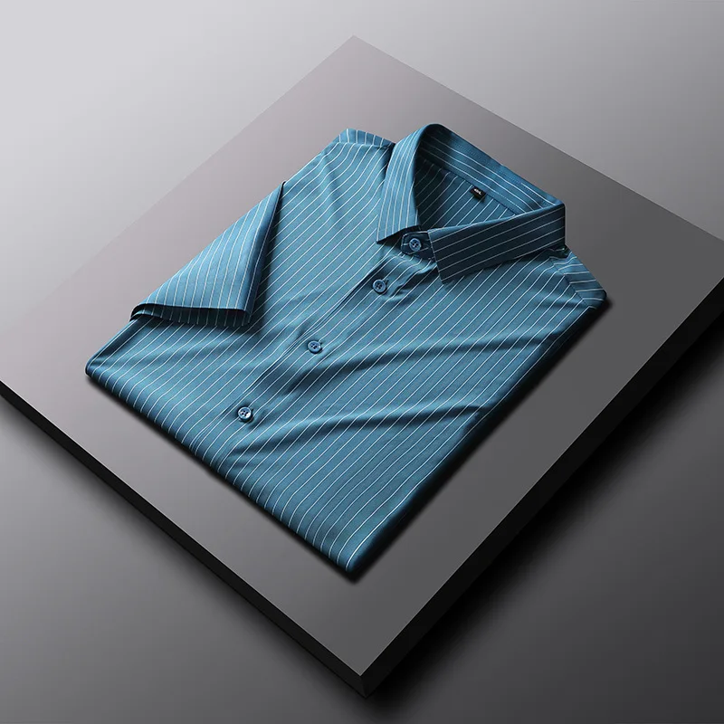 Leshbert summer seamless short sleeve shirt men's young and middle aged elastic casual shirt men's printed business inch shirt
Leshbert summer seamless short sleeve shirt men's young and middle aged elastic casual shirt men's printed business inch shirt