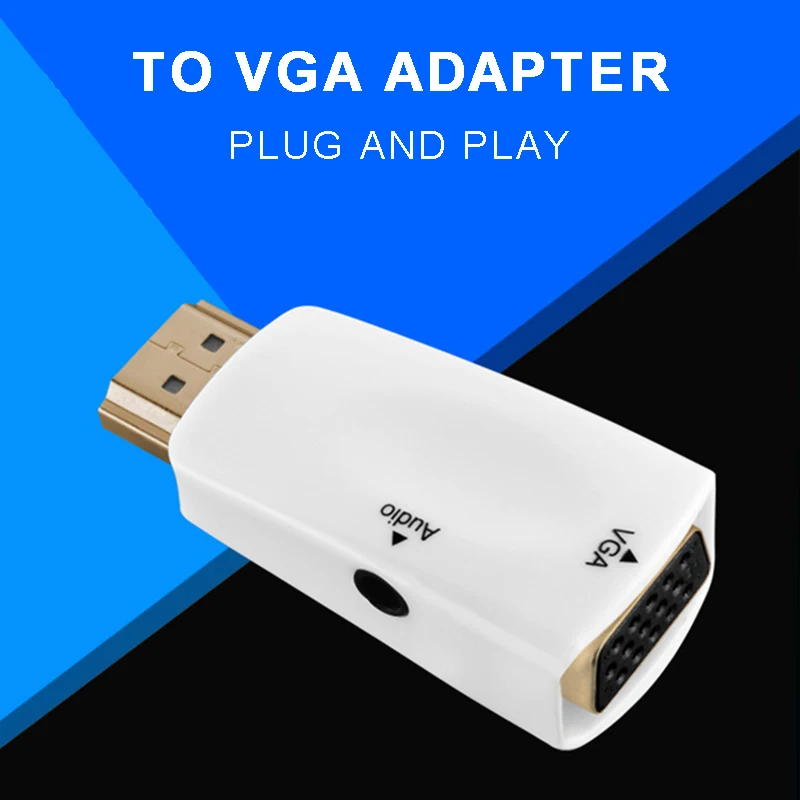 POHIKS 1pc HD 1080P Audio Cable Converter Male to Female VGA With 3.5mm Audio Cable For PC Laptop TV Box Projector
POHIKS 1pc HD 1080P Audio Cable Converter Male to Female VGA With 3.5mm Audio Cable For PC Laptop TV Box Projector