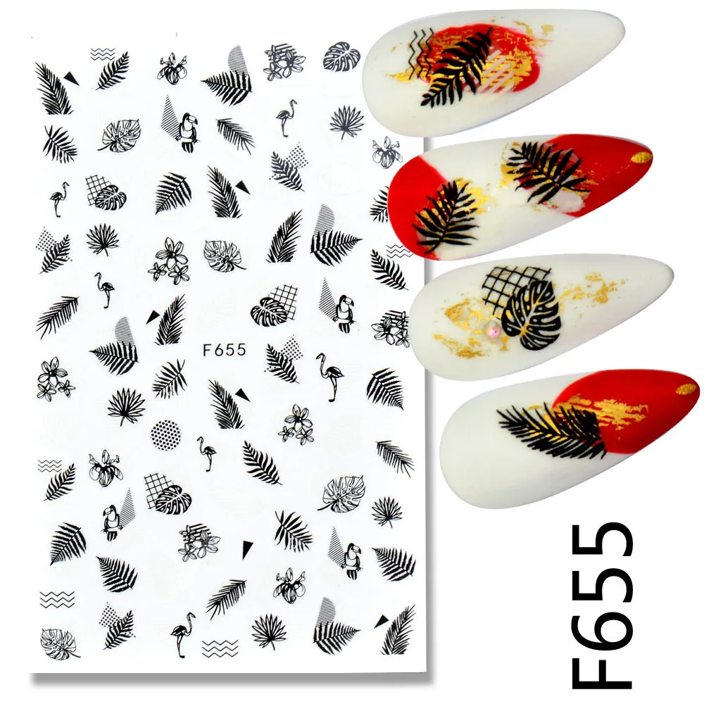 Palm Leaf Nail Stickers Everything For Manicure Adhesive Decals Flowers Nail Sticker Strip Leaves Nails Art Sticker Black White
Palm Leaf Nail Stickers Everything For Manicure Adhesive Decals Flowers Nail Sticker Strip Leaves Nails Art Sticker Black White