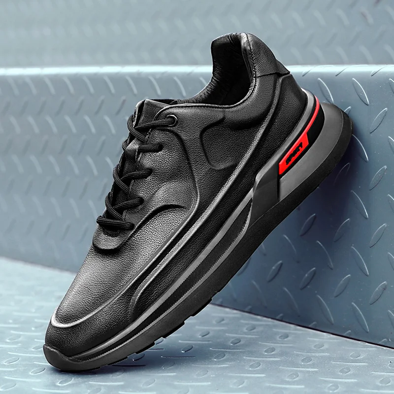 Fashion Men Sneakers Outdoor Jogging Sport Shoes Waterproof Cushion Leather Tourism Flats Casual Training Running Tennis Shoes
Fashion Men Sneakers Outdoor Jogging Sport Shoes Waterproof Cushion Leather Tourism Flats Casual Training Running Tennis Shoes
