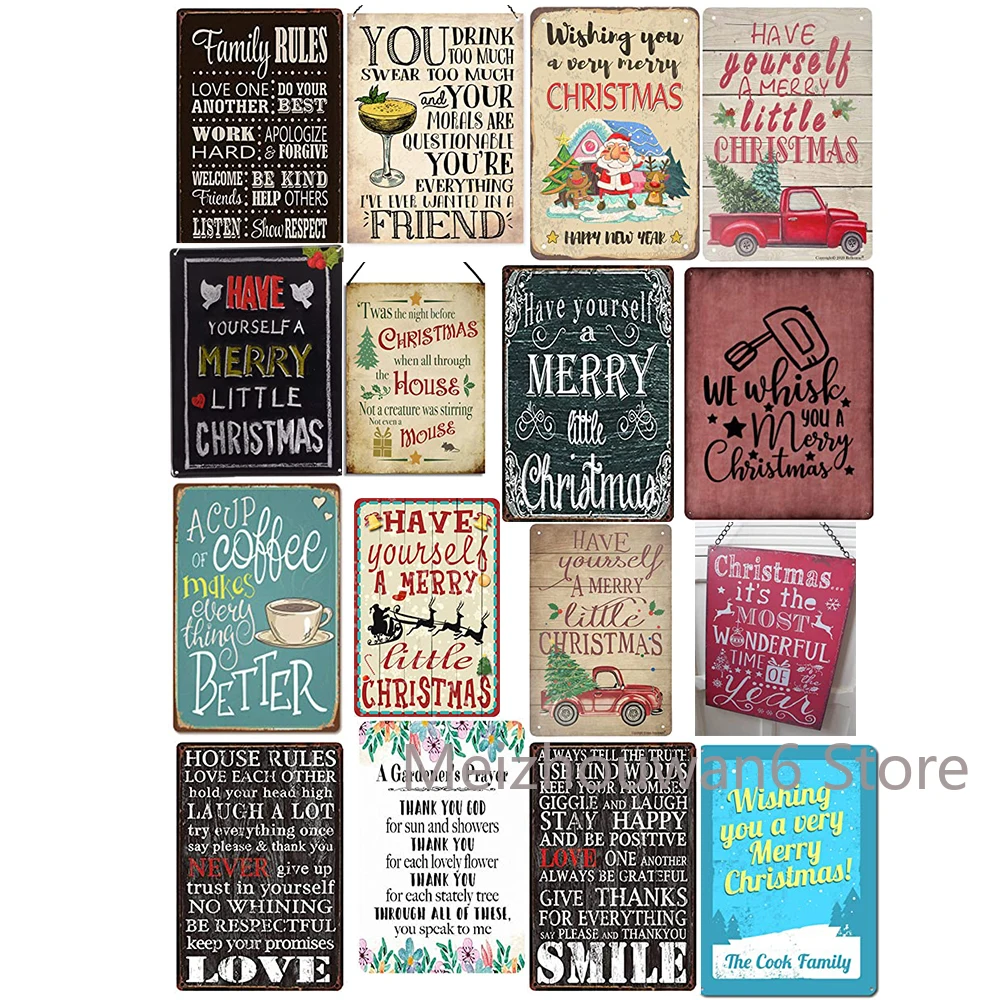 Metal Tin Signs Home Decor Merry Christmas Home Bar Pub Novelty Bathroom Retro Parlor Cafe Store Garage Plaque Plate 8x12 Inch
Metal Tin Signs Home Decor Merry Christmas Home Bar Pub Novelty Bathroom Retro Parlor Cafe Store Garage Plaque Plate 8x12 Inch
