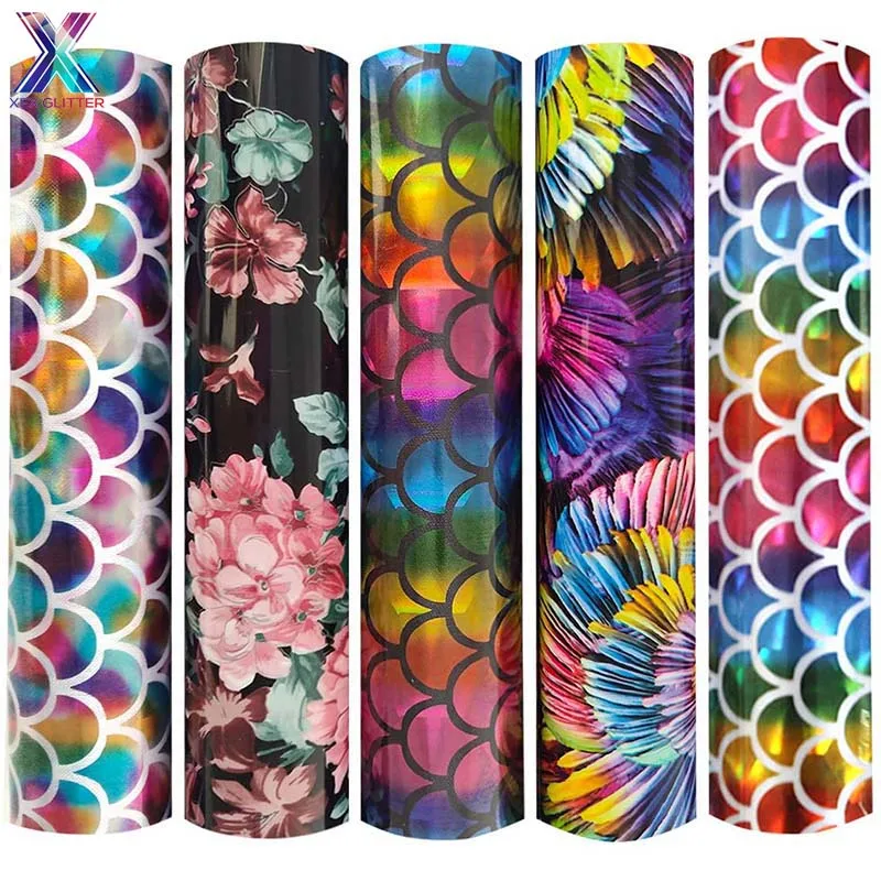 XINFANGXIU 5 Pieces Flower & Mermaid Pattern Heat Transfer Vinyl Bundle HTV 25x30.5cm Sheets Fabric Material Iron on For T-Shirt
XINFANGXIU 5 Pieces Flower & Mermaid Pattern Heat Transfer Vinyl Bundle HTV 25x30.5cm Sheets Fabric Material Iron on For T-Shirt