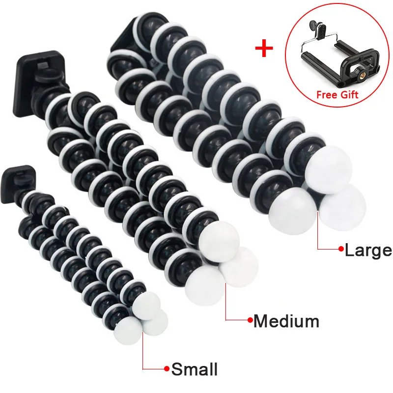 Flexible Octopus Tripod Stand Gorillapod for Mobile Phone and Camera Table Desk Mini Tripod phone for iphone huawei Samsung Vivo
Flexible Octopus Tripod Stand Gorillapod for Mobile Phone and Camera Table Desk Mini Tripod phone for iphone huawei Samsung Vivo