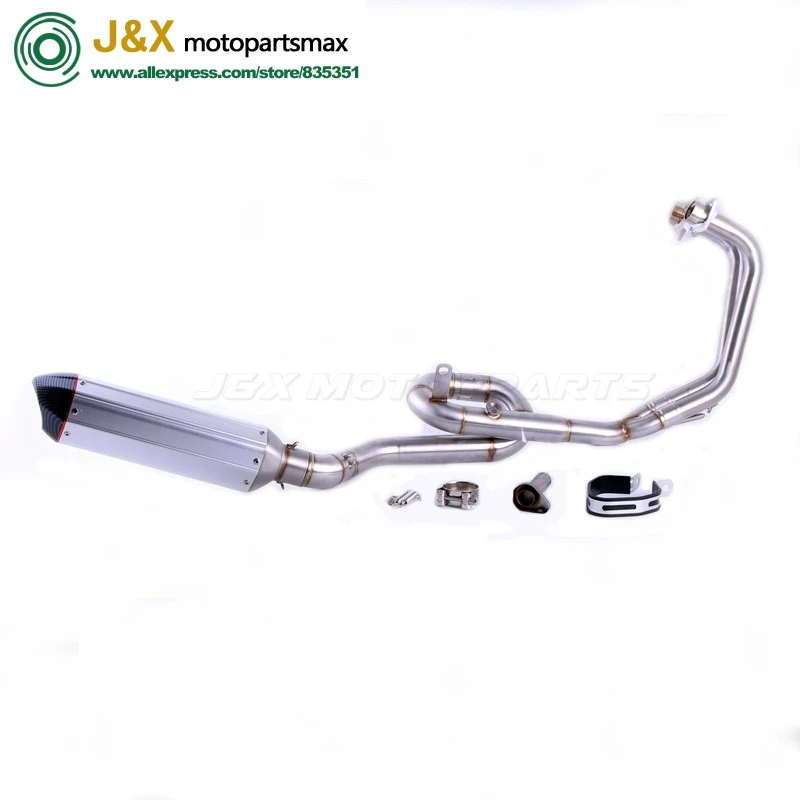 MT-03 MT03 R25 R3 motorcycle exhaust muffler Full system contact middle pipe + exhaust FOR Yamaha R25 R3 2014-2016 Slip On
MT-03 MT03 R25 R3 motorcycle exhaust muffler Full system contact middle pipe + exhaust FOR Yamaha R25 R3 2014-2016 Slip On
