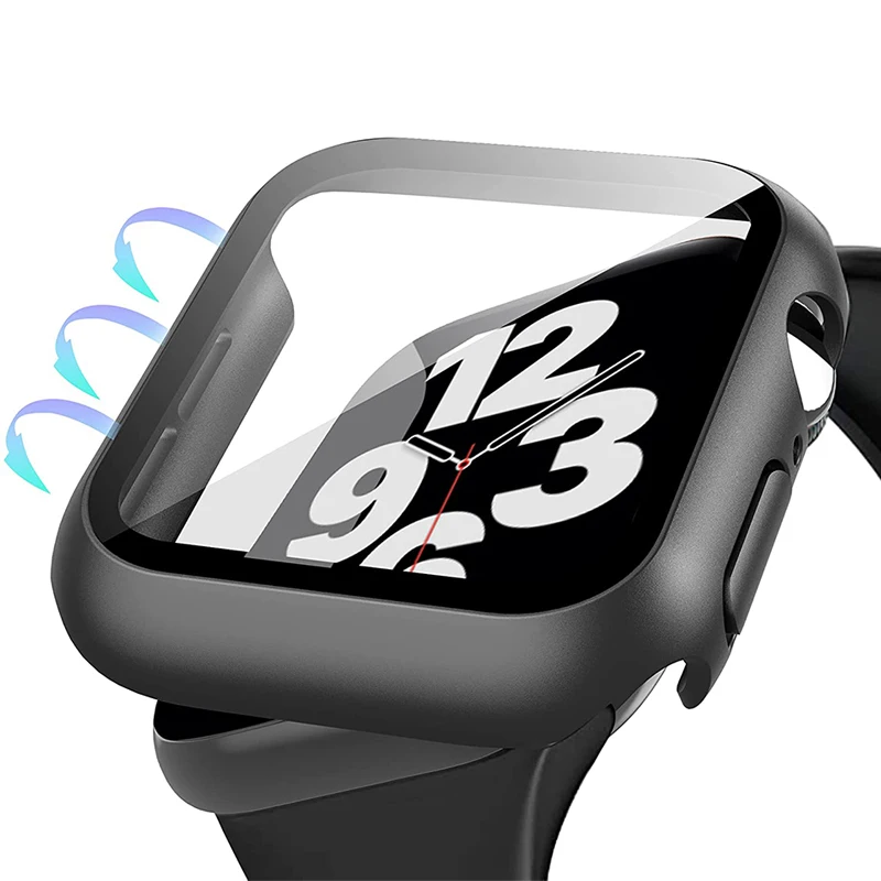 Закаленное стекло для Apple Watch Series 8 7 6 5 SE 2020 41 мм 45 44 40 Iwatch S7 защитная пленка защита