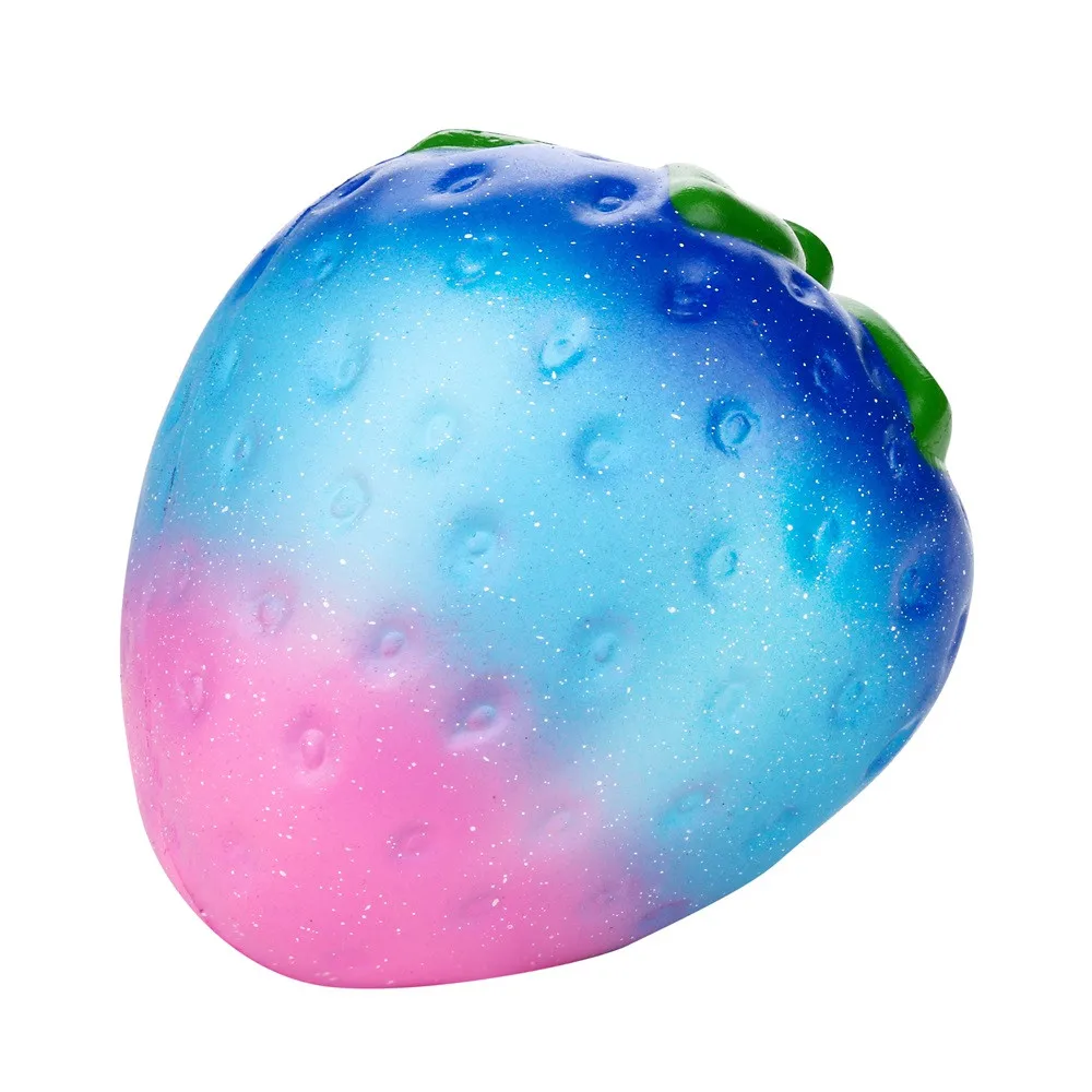 

Jumbo Galaxy Starry Sky Strawberry Scented Squishy Toys Charm Slow Rebound Rising Stress Reliever Toy Kids Toy Gift 5*