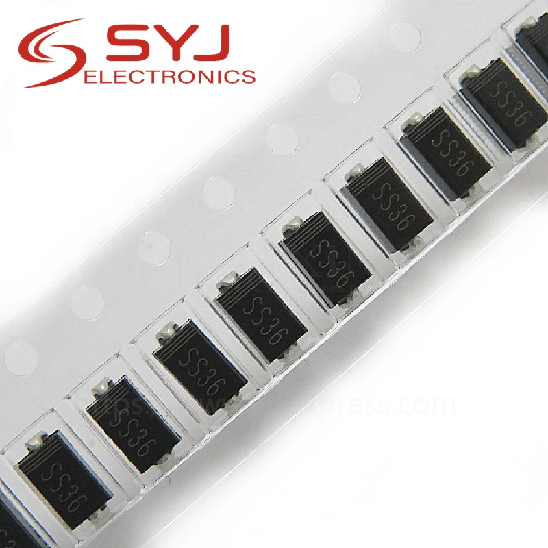 50 шт./лот SR360 печать: SS36 SMD диод Шоттки 3A 60V в наличии|smd diode|print print |