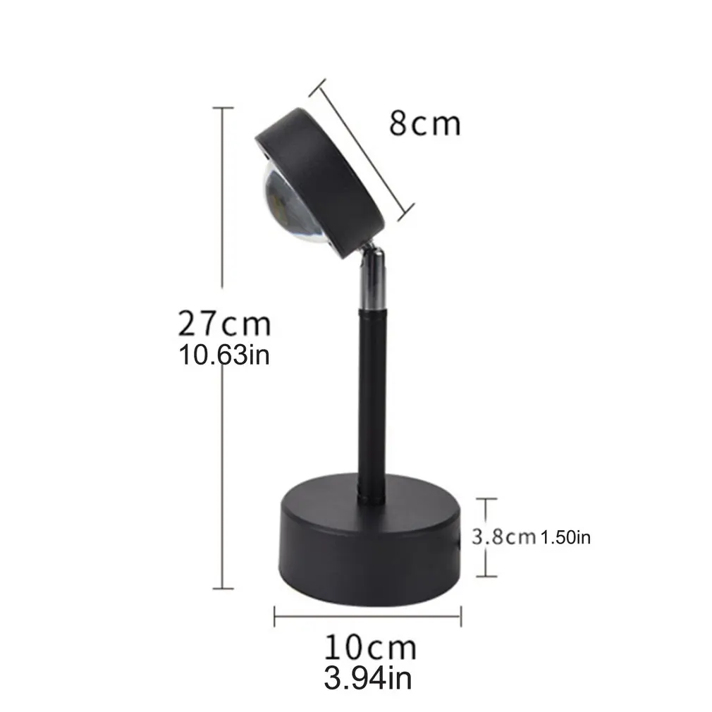 USB Rainbow Sunset Red Projector Led Night Light Sun Projection Desk Lamp for Bedroom Bar Coffee Store Wall Decoration Lighting
USB Rainbow Sunset Red Projector Led Night Light Sun Projection Desk Lamp for Bedroom Bar Coffee Store Wall Decoration Lighting