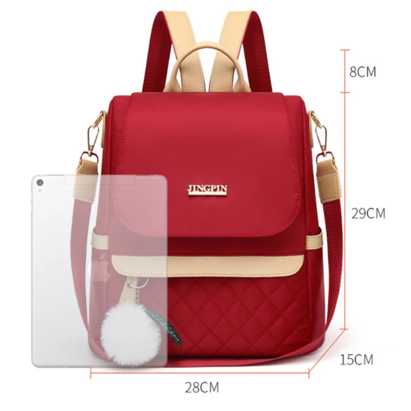 Модный Однотонный женский рюкзак Mochila для покупок дорожная сумка с защитой от