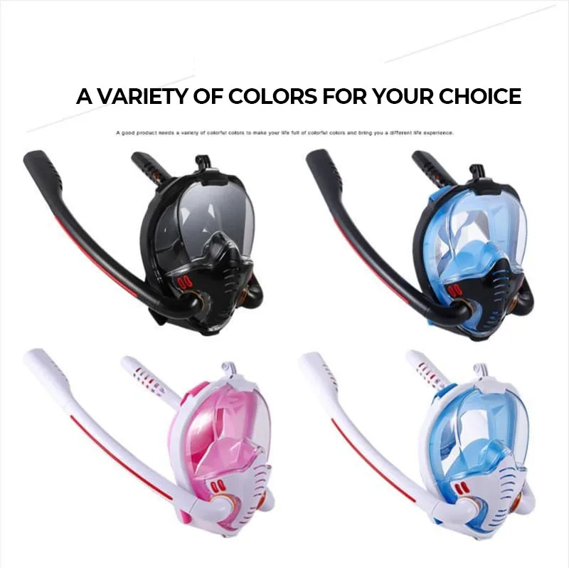 Adult Scuba Diving Mask Full Face Anti Fog Underwater Wide View Snorkel Mask Waterproof Swimming Mask Silicone Full Dry Scuba
Adult Scuba Diving Mask Full Face Anti Fog Underwater Wide View Snorkel Mask Waterproof Swimming Mask Silicone Full Dry Scuba