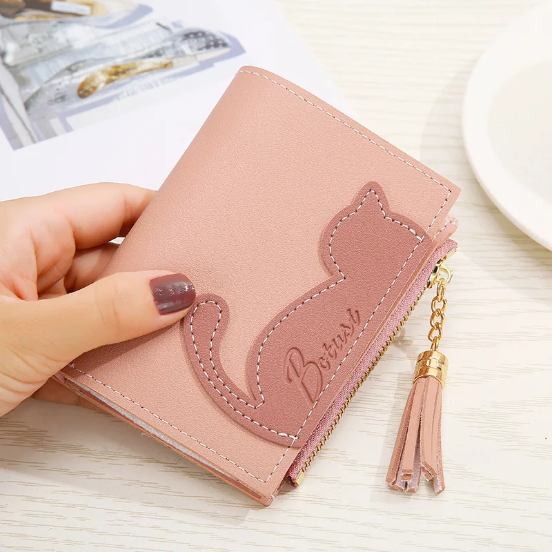 2021 Latest Fashion Women's Wallet Short Cute Cat Student Wallet Multi Card Zipper Wallet Wallets
2021 Latest Fashion Women's Wallet Short Cute Cat Student Wallet Multi Card Zipper Wallet Wallets