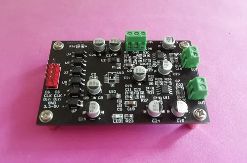 Dual-channel 16BitDAC module DAC8501 with REF amplifier output Optical isolation positive and negative output
Dual-channel 16BitDAC module DAC8501 with REF amplifier output Optical isolation positive and negative output