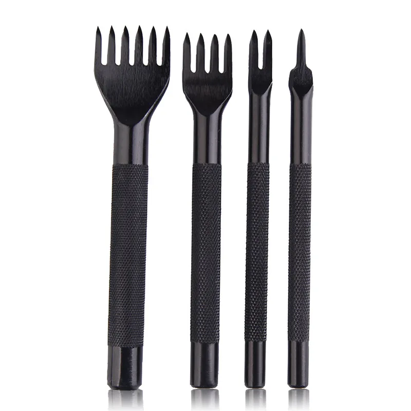 8 style 3mm 4mm Silver Black Gold Retor 4pcs Hole Leather Tool Punches Stitching Punch Tool Prong Leather Craft Tools
8 style 3mm 4mm Silver Black Gold Retor 4pcs Hole Leather Tool Punches Stitching Punch Tool Prong Leather Craft Tools