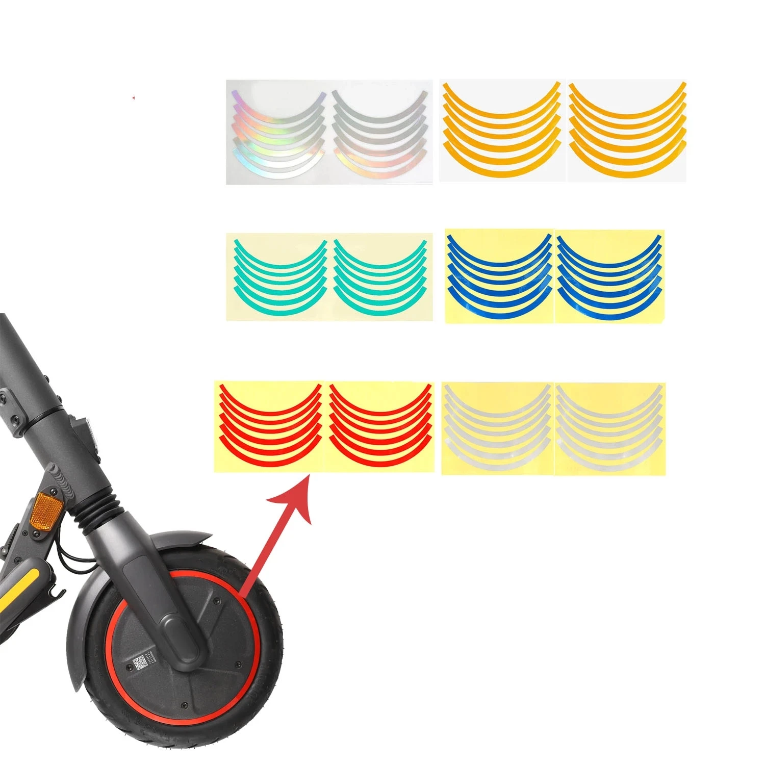 2 PCS Universal Hub Reflector for Xiaomi M365 Pro 1S Ninebot Max G30 Es Scooter Wheel Hub Protective Sticker Reflective Tape
2 PCS Universal Hub Reflector for Xiaomi M365 Pro 1S Ninebot Max G30 Es Scooter Wheel Hub Protective Sticker Reflective Tape