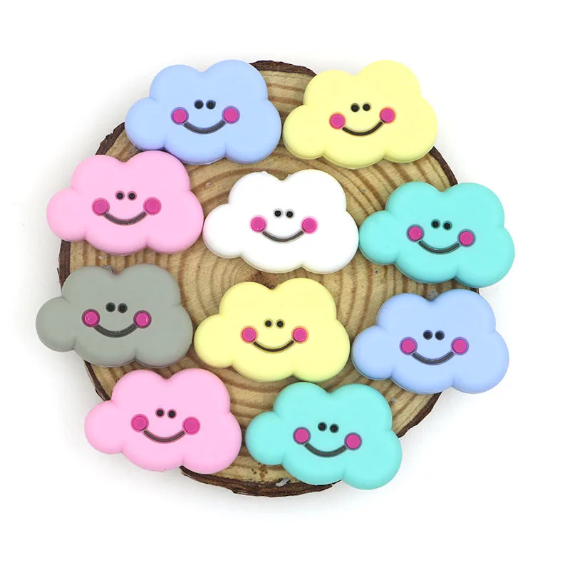 Kovict 10pcs Cartoons Clouds Silicone Beads Round Baby Teething Beads DIY Pacifier Clips Bead Teething Toys Rodent Baby Products
Kovict 10pcs Cartoons Clouds Silicone Beads Round Baby Teething Beads DIY Pacifier Clips Bead Teething Toys Rodent Baby Products