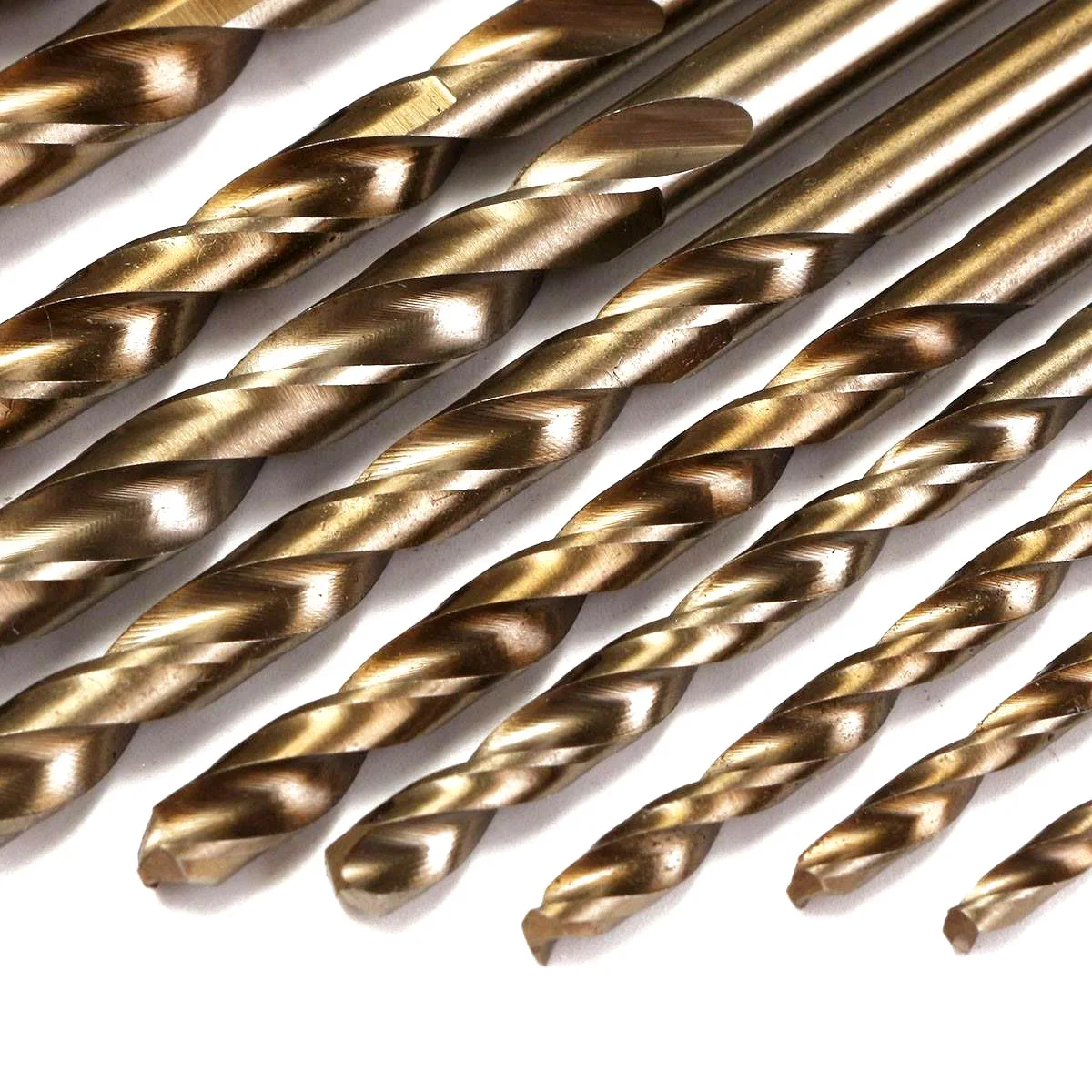 15pcs/lot M35 Cobalt Twist Drill Bit HSS-CO 1.5-10mm High Speed Steel 40-133mm Length Wood Metal Drilling Top Quality
15pcs/lot M35 Cobalt Twist Drill Bit HSS-CO 1.5-10mm High Speed Steel 40-133mm Length Wood Metal Drilling Top Quality