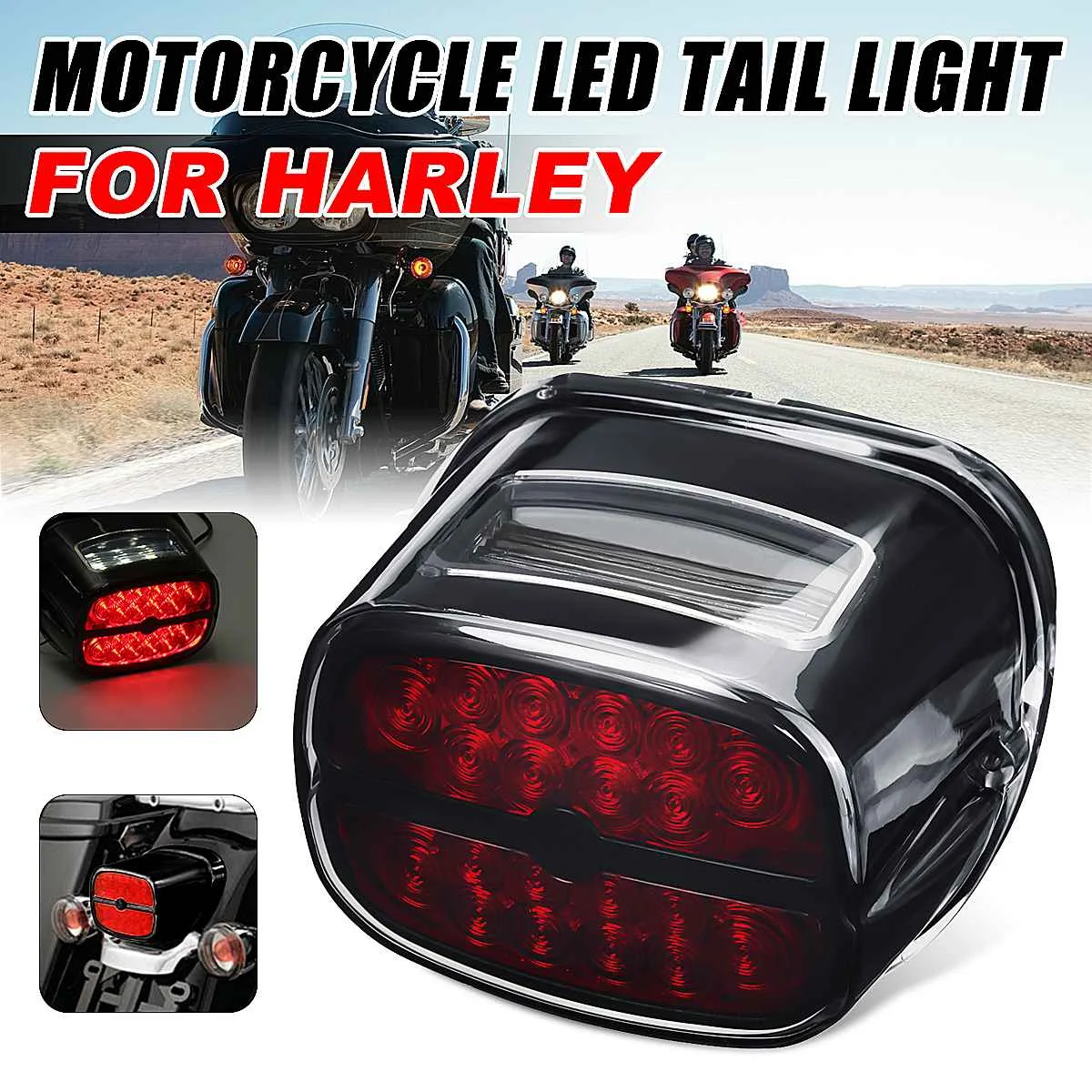 LED Brake Tail Light For Harley Dyna Fat Boy FLSTF Night Train FXSTB Sportster Road King Electra Glide
LED Brake Tail Light For Harley Dyna Fat Boy FLSTF Night Train FXSTB Sportster Road King Electra Glide