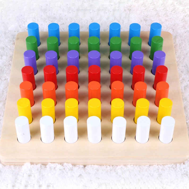 Preschool Kids Early Education Toys Colorful Wooden Material Games Cylinder Socket Blocks Wooden Math Toys Children Xmas Gifts 
Preschool Kids Early Education Toys Colorful Wooden Material Games Cylinder Socket Blocks Wooden Math Toys Children Xmas Gifts