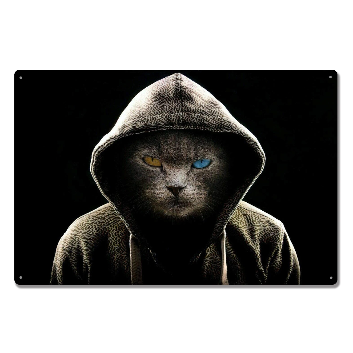 Colourful Eyes Modern Hooligan Cat Thug Animal Tin Signs Indoor & Outdoor Home Bar Coffee Kitchen Wall Decor Cat Metal Tin Sign
Colourful Eyes Modern Hooligan Cat Thug Animal Tin Signs Indoor & Outdoor Home Bar Coffee Kitchen Wall Decor Cat Metal Tin Sign