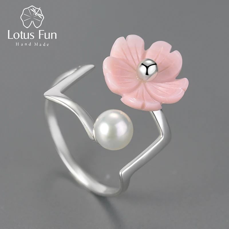 Lotus Fun Real 925 Sterling Silver Natural Pearl Creative Fine Jewelry Flower Ring Minimalism Irregular Rings for Women Gift
Lotus Fun Real 925 Sterling Silver Natural Pearl Creative Fine Jewelry Flower Ring Minimalism Irregular Rings for Women Gift