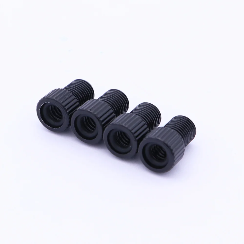 4 PCS Aluminum Alloy French Presta to Schrader Adapters Converters MTB Road Bike Mountain Bike Tube Pump Air Compressor
